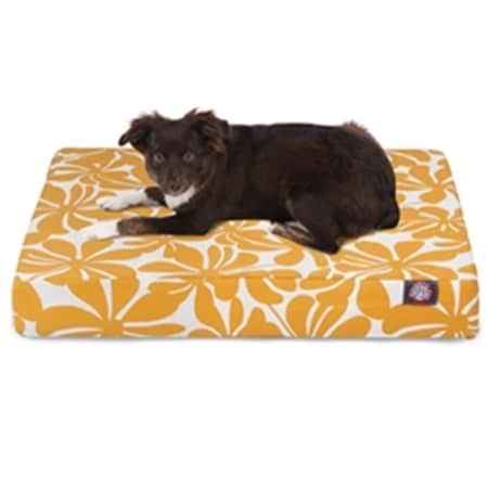 Yellow Plantation Small Orthopedic Memory Foam Rectangle Dog Bed
